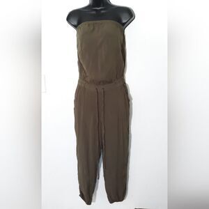 Mudd olive green sleeveless jumpsuit